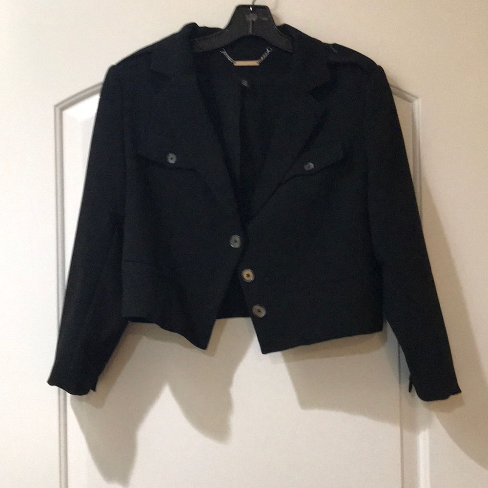 Black House White Market Cropped Jacket